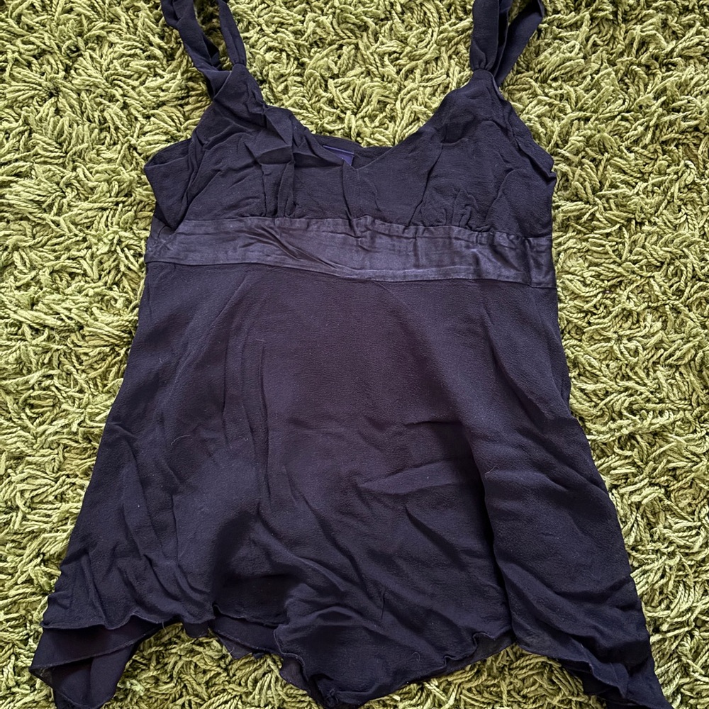 GAP Black Silk Camisole Top